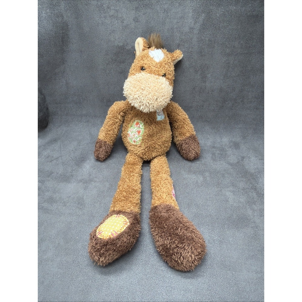 Aurora Lolly Gagz Brown Horse Long Dangling Legs Plush Stuffed Animal